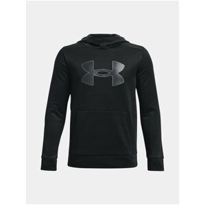 Čierna chlapčenská mikina Under Armour UA Armour Fleece Big Logo HD