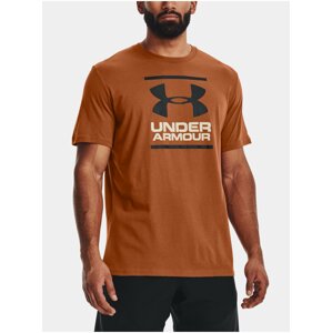 Oranžové pánske tričko Under Armour UA GL FOUNDATION SS