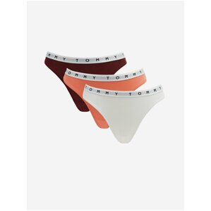 Nohavičky pre ženy Tommy Hilfiger Underwear - biela, oranžová, vínová