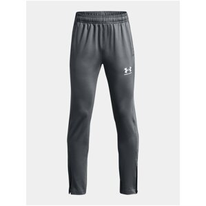 Šedé chlapčenské športové tepláky Under Armour