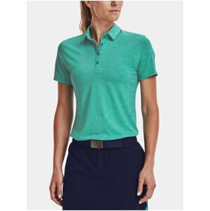 Zelená dámska melírovaná športová polokošeľa Under Armour Zinger Short Sleeve Polo