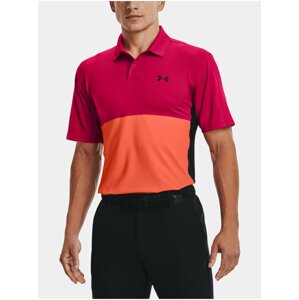 Tmavě růžové pánské polo tričko Under Armour