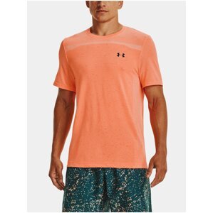 Oranžové pánske športové tričko Under Armour Seamless