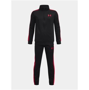 Čierna chlapčenská športová tepláková súprava Under Armour Knit Track Suit