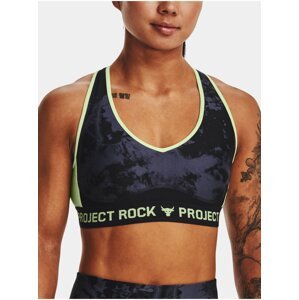 Čierna športová podprsenka Under Armour UA Pjt Rck Crssbk Bra Print