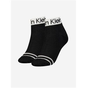 Ponožky pre ženy Calvin Klein - čierna, biela