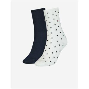 Ponožky pre ženy Tommy Hilfiger - čierna, biela