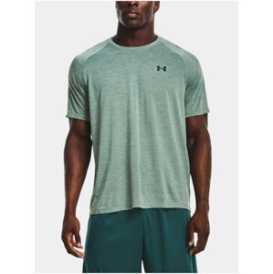 Zelené pánske športové melírované tričko Under Armour UA Tech 2.0 SS Tee