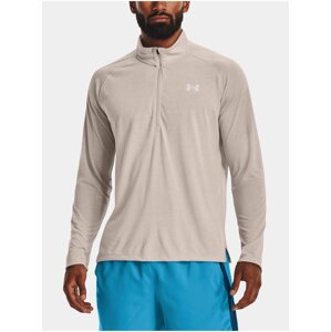 Šedé pánske tričko Under Armour UA STREAKER HALF ZIP