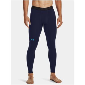 Tmavomodré pánske legíny Under Armour UA ColdGear Rush Leggings