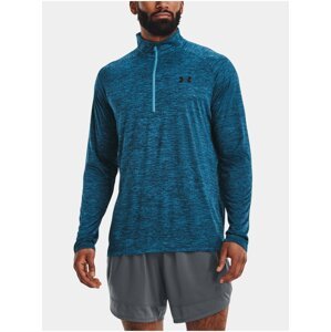 Modré pánske tričko Under Armour UA Tech 2.0 1/2 Zip