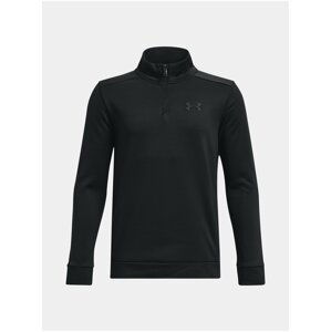 Čierna chlapčenská mikina Under Armour UA Armour Fleece 1/4 Zip