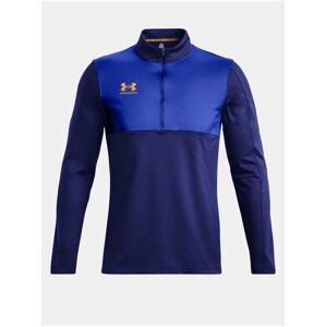 Modré pánske tričko Under Armour Challenger Midlayer