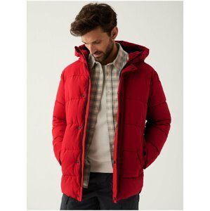 Zimné bundy pre mužov Marks & Spencer - červená