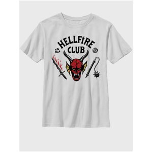 Biele detské tričko Netflix Hellfire Club