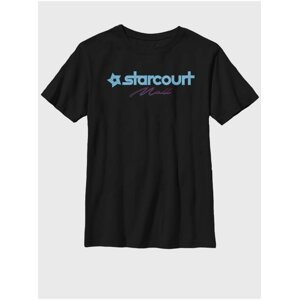 Čierne detské tričko Netflix Starcourt Logo