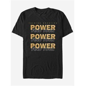 Čierne pánske tričko Netflix Find Power Stack