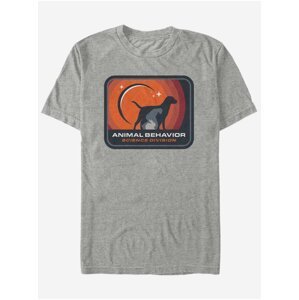 Melírované šedé pánske tričko Netflix Animal Behavior Division