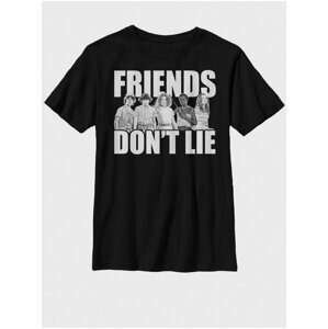Čierne detské tričko Netflix Cast Friends Don't Lie