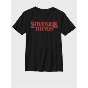 Čierne detské tričko Netflix Stranger Things