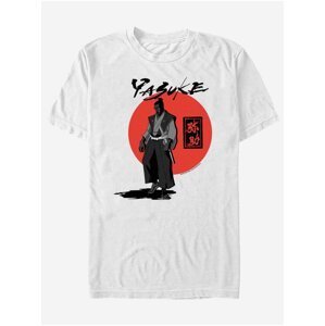 Biele pánske tričko Netflix Simple Color Samurai