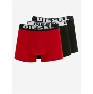 Boxerky pre mužov Diesel - čierna, červená