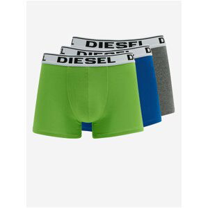 Boxerky pre mužov Diesel - sivá, modrá, svetlozelená