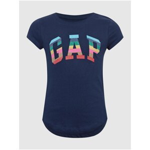 Tmavě modré holčičí tričko s logem GAP