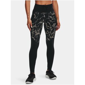 Čierne dámske zateplené športové legíny Under Armour OutRun the Cold Tight II