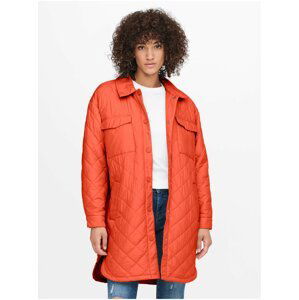 Trenčkoty a ľahké kabáty pre ženy ONLY - oranžová
