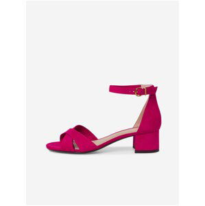 Tmavo ružové dámske sandále Tamaris