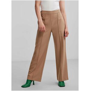 Nohavice pre ženy Pieces - hnedá