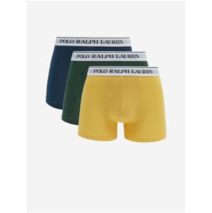 Boxerky pre mužov POLO Ralph Lauren - tmavomodrá, zelená, žltá