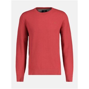 Červený pánsky basic sveter LERROS