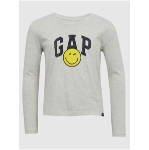 Svetlošedé dievčenské tričko GAP & Smiley®