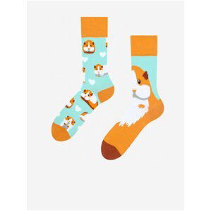 Ponožky pre mužov Dedoles - tyrkysová, oranžová, biela