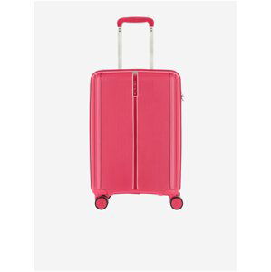 Ružový cestovný kufor Travelite Vaka 4w S