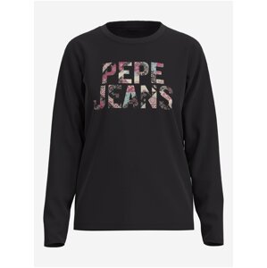 Tričká s dlhým rukávom pre ženy Pepe Jeans - čierna