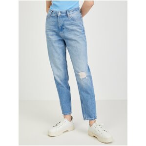 Svetlomodré dámske mom džínsy Calvin Klein Jeans