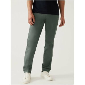 Chino nohavice pre mužov Marks & Spencer - zelená