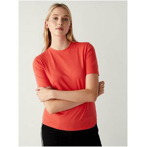 Basic tričká pre ženy Marks & Spencer - červená