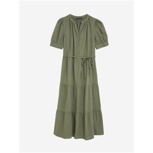 Letné a plážové šaty pre ženy Marks & Spencer - kaki, zelená