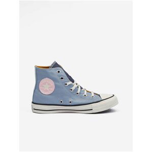 Modré dámske členkové tenisky Converse Chuck Taylor All Star Denim Fashion