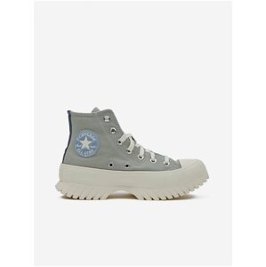 Svetlozelené dámske členkové tenisky na platforme Converse Chuck Taylor All Star Lugged 2.0