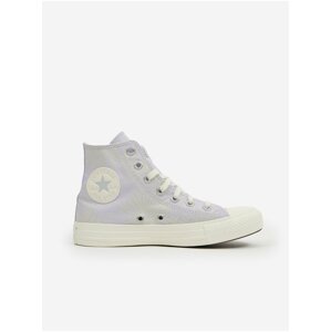 Svetlo fialové dámske vzorované členkové tenisky Converse Chuck Taylor All Star Floral