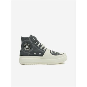 Šedé pánske členkové tenisky na platforme Converse Chuck Taylor All Star Utility