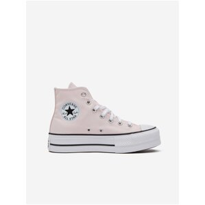 Svetloružové dámske členkové tenisky na platforme Converse Chuck Taylor All Star Lift