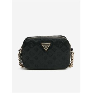 Čierna dámska vzorovaná crossbody kabelka Guess Noelle Crossbody Camera