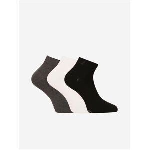 Ponožky pre ženy Dedoles - čierna, biela, sivá