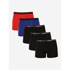 Boxerky pre mužov Lee Cooper - čierna, modrá, červená